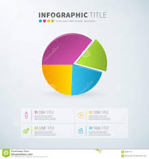 Business Infographic Pie Chart Statistics With Icons Stock