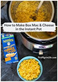 box mac cheese in the instant pot