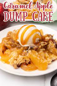 caramel apple dump cake mildly meandering