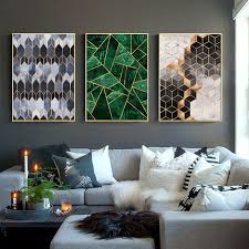 modern geometric abstract canvas