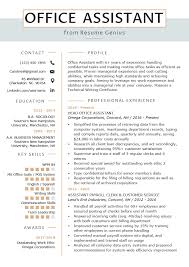 Office Assistant Resume Example Writing Tips Resume Genius