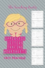 uppercase letters tracing worksheets