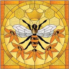 Queen Bee Stained Glass Pattern