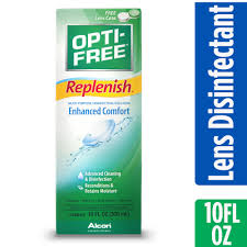 Opti Free Replenish Contact Lens Solution Multipurpose Disinfecting Solution 10 Fl Oz Walmart Com