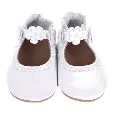 Infant Girls Robeez Claire Mary Jane Size 12 18mos M White