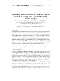 Pdf Evaluating The Effectiveness Of Electronic Medical