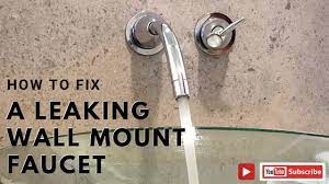 leaking kohler wall mount faucet