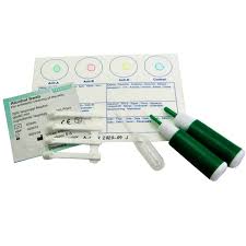 blood type test kit group a b o and