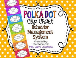 Polka Dot Clip Chart Behavior Management System