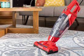 the dirt devil vibe 3 in 1 vacuum is on