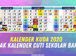 Kalender 2021 indonesia sudah dirilis. Kalender Kuda 2020 Semak Kemaskini Kalender Cuti Sekolah Baru Edu Bestari