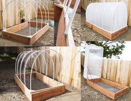 Raised Garden Bed With Greenhouse Top