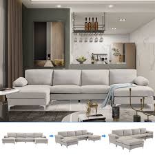 aukfa modern sectional sofa sleeper