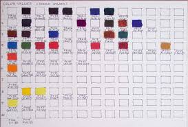 Color Value Chart Artwork By D B Clemons