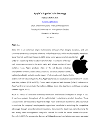 apple incs supply chain essay essay sample tete de moine com 