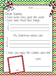Letter To Santa Free Kindergartenklub Com Santa Letter