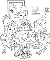 Print out this pinata coloring page for your next birthday party and get the kids in the mood for some fun party games. Kid S Birthday Party Coloring Page Free Printable Coloring Pages For Kids