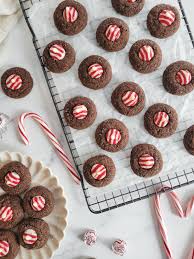 chocolate peppermint kiss cookies my
