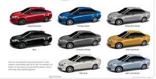 ford focus paint chart
