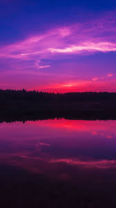 purple sky wallpaper 4k sunset body