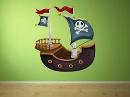pirate ship boat kids childrens bedroom
