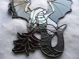 Stained Glass Fire Breathing Dragon