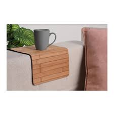Bamboo Sofa Tray Flexible Couch Tray
