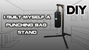 how to make a diy punching bag stand