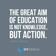The Great Aim of Education (Hebert Spencer) | Genius Quote via Relatably.com