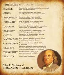 25 Best 13 Virtues Images Benjamin Franklin Words Ben