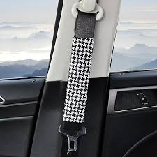 2 Pack Cotton Linen Car Seat Belt Pad