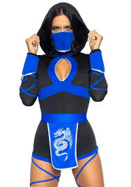 dragon ninja costume 1x 2x blue