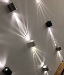 very funky filtered wall lights in six