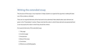structure of the extended essay pdf docdroid 