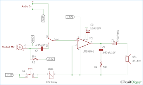 2 x 1,400 watts output 2 channel pitch control key music, mic volume independently control digital echo delay & repeat control kinds of output: Xv 3317 Audio Amplifier Circuit Diagrams Download Diagram