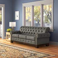 Gray Tufted Sofa Style