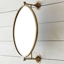 Wall Mount Framed Oval Mirror Antique