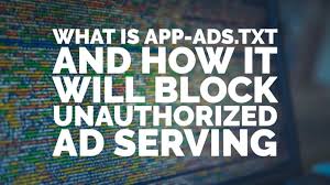 what is app ads txt how will it block
