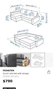 Ikea Friheten Sofa Bed With Storage