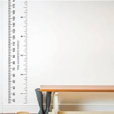 Wall Sticker Personalised Ruler Growth Chart