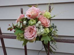 Pink Rose Silk Bridal Bouquet