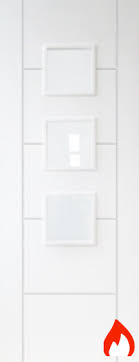 White 3 Light Fire Door Interior