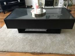 Brown / black cathal glass and mirror coffee table item: Ikea Black Glass Coffee Table Novocom Top
