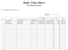 Time Tracking Sheet Template