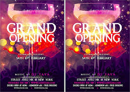 Free 8 Grand Opening Flyer Templates In Word Psd Ai