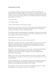 Writing A Good Cover Letter Professional Writing Website
