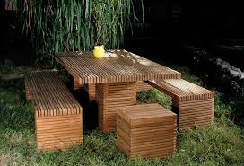 Woodland Wooden Dining Set Garden