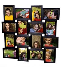 Black Wooden 4 X 6 Inch Photo Collage Frame By Snap Galaxy