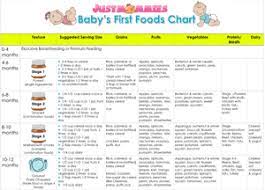 baby s first foods chart