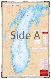 Coverage Of Saginaw Bay Lake Fishing Chart Marine Map 74f